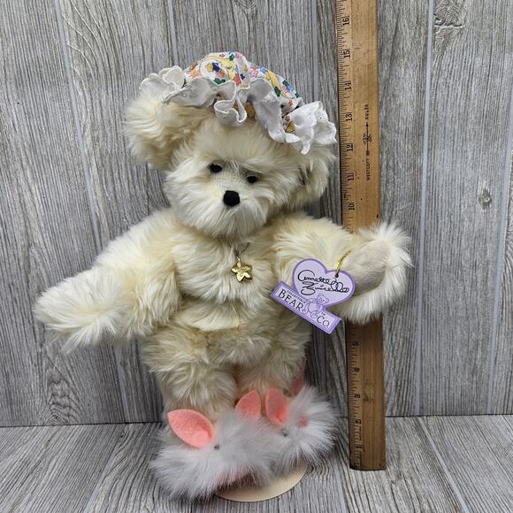 Annette Funicello Dream Keeper Collectible Bear & Co Teddy Slippers Bonnet - Picture 6 of 12